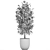 Tropical Ficus Benjamin in White Pot - Interior Decor 3D model small image 4