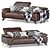 Luxurious Tesla Nicoletta Sofa 3D model small image 1