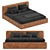 Jupiter Slim Bed: Comfy Camel Elegance 3D model small image 6