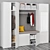 OPHUS 9-Door Wardrobe: Spacious and Stylish 3D model small image 3