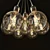 Loft Style 7-Light Edison LED Ceiling Lamp 3D model small image 2