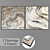 Title: Contemporary Wall Art Set - 2 Paintings, 4 Frame Options 3D model small image 1