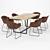 Modern Dining Table Set 2013 3D model small image 1