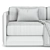 Paloma Outdoor Sofa: Double Comfort in Style 3D model small image 3
