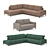 Belgian Fontane Sofa: Customizable and Comfortable with Innovative Features 3D model small image 2