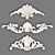 Elegant Carved Ornaments 3D model small image 4