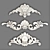 Elegant Carved Ornaments 3D model small image 5