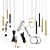 Luxury Pendant Light Set 3D model small image 5