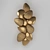 Golden Deco Metal Pendant 3D model small image 1