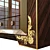 Classic Elegance Wood Wardrobe 3D model small image 3