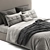 Luxurious Belgian Slope Bed: Perfect Blend of Style and Comfort 3D model small image 3