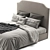 Luxurious Belgian Slope Bed: Perfect Blend of Style and Comfort 3D model small image 4