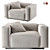 Modern Bludo Cleon Lounge Chair 3D model small image 1