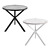 Sleek Neb Round Side Table 3D model small image 1