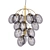 Smokey Glass Drops Ceiling Lamp 3D model small image 1