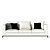 Elegant Andersen Sofa by Minotti 3D model small image 6