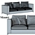 Elegant Andersen Sofa by Minotti 3D model small image 13