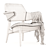 Vintage VAN Teeffelen Armchair 3D model small image 4