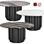 Elegant Eden Rock Dining Table 3D model small image 1