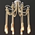 Vintage Loft Rope Chandelier 3D model small image 2