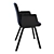 Elegant Palm Dining Chair with Upholstered Seat 3D model small image 4