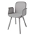 Elegant Palm Dining Chair with Upholstered Seat 3D model small image 5