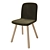 Palm Green Upholstered Dining Chair 3D model small image 1