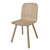 Elegant Palm Veneer Dining Chair 3D model small image 1