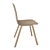 Elegant Palm Veneer Dining Chair 3D model small image 2