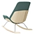 Fulton Rocking Armchair: Sleek and Stylish Comfort 3D model small image 8