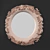 Sleek Circular Mirror: Reflect in Style 3D model small image 2