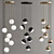 Sleek Glass Pendant Light 3D model small image 1