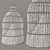 Indonesian Fishing Baskets: Authentic Pendant Lighting 3D model small image 5