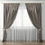 Elegant Sheer Window Curtain 3D model small image 1