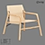 LoftDesigne 2455 Leather Armchair 3D model small image 1