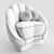 Glamorous Velvet Barrel Chair 3D model small image 3