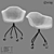 LoftDesigne 3568: Stylish Fabric and Metal Chair 3D model small image 1
