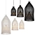 Indonesian Fishing Basket Pendant Lights 3D model small image 2