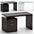 Irving 2-Drawer Office Desk 3D model small image 1