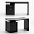 Irving 2-Drawer Office Desk 3D model small image 2