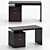 Irving 2-Drawer Office Desk 3D model small image 3