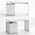 Irving 2-Drawer Office Desk 3D model small image 4