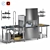 Efficient Conveyor Dishwasher: APACH ARC 100 3D model small image 1