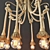 Rustic Loft Rope Light Chandelier 3D model small image 3