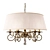 Elegant Antique Bronze Crystal Chandelier 3D model small image 2