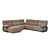 Modular Belgian Sofa with Adjustable Features 3D model small image 2