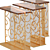 Folding Patterned Console Table 3D model small image 3