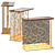 Folding Patterned Console Table 3D model small image 6