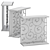 Folding Patterned Console Table 3D model small image 10