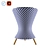 Exquisite Pearl Bistro Table 3D model small image 5